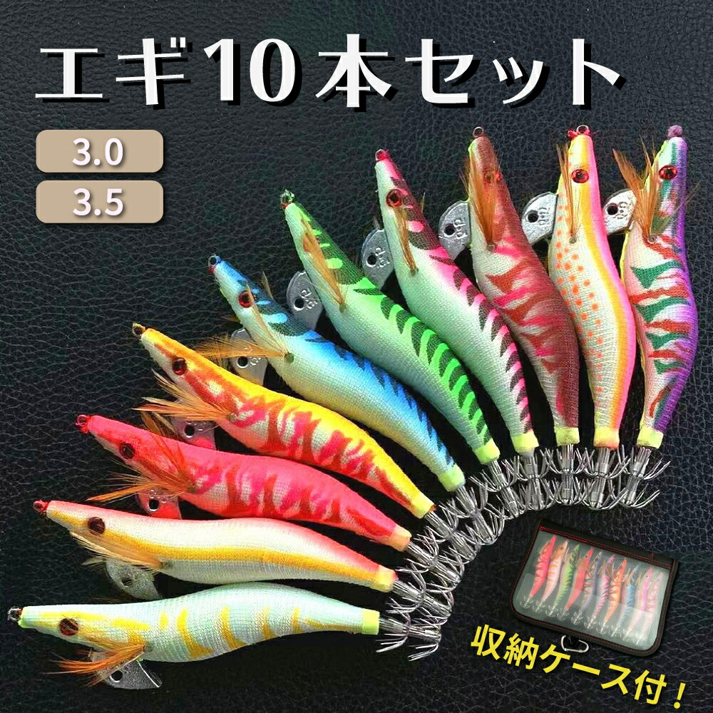 楽天市場】【24時間限定クーポン配布中】エギ 3.0号 3.5号 10本セット