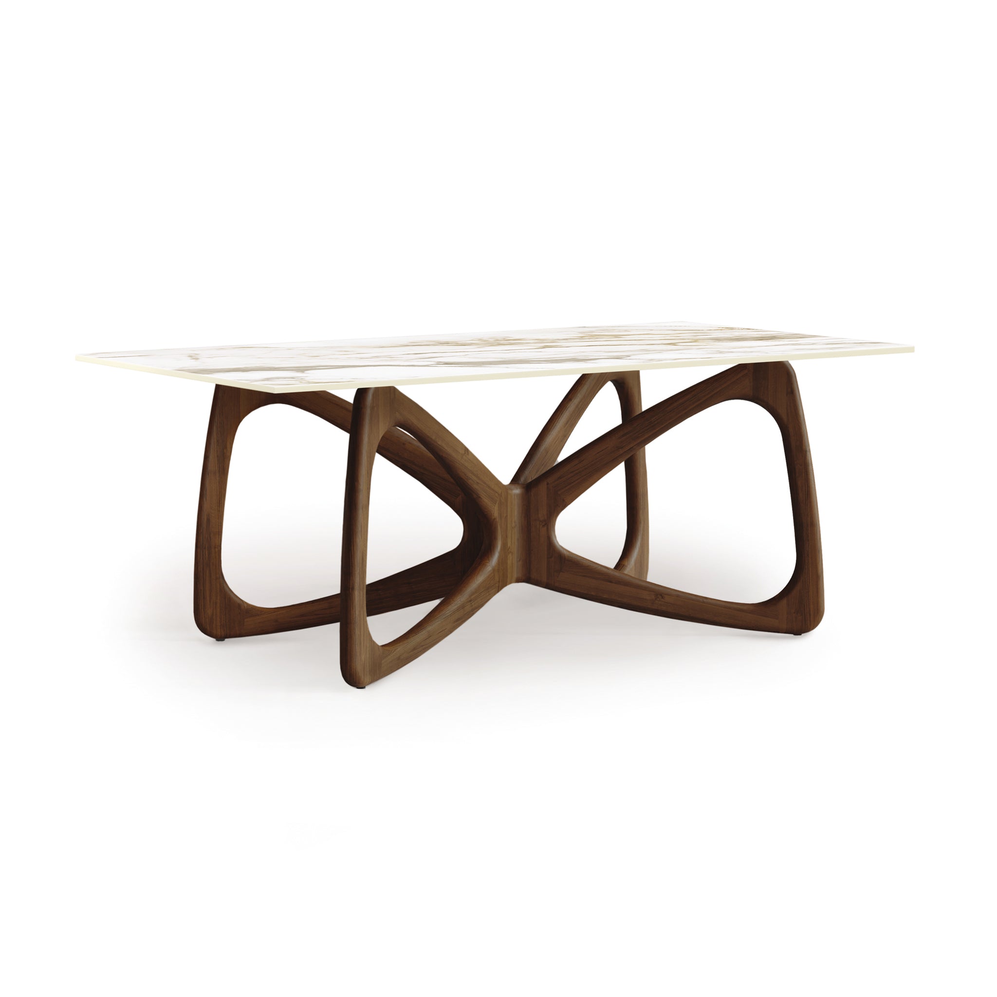 Butterfly Sintered Stone Top Table – Vermont Woods Studios