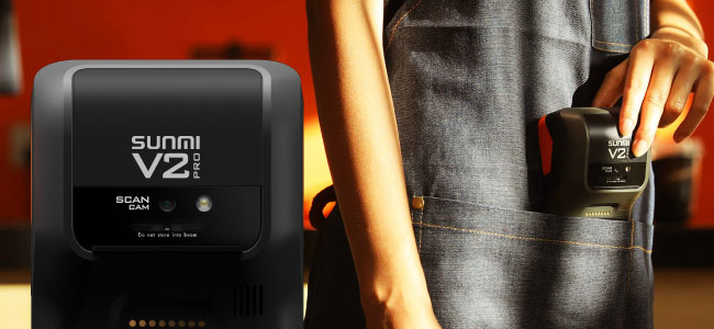販売終了＞ SUNMI V2 PRO プリンタ搭載Androidスマートターミナル