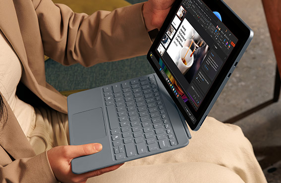 純正】Surface Pro 12 インチ キーボード バイオレット EP2-32726｜の