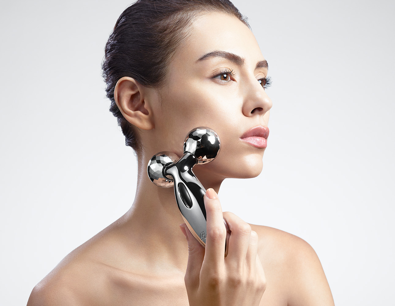 リファカラット 美顔ローラー シルバー ダブルボール リファダブル