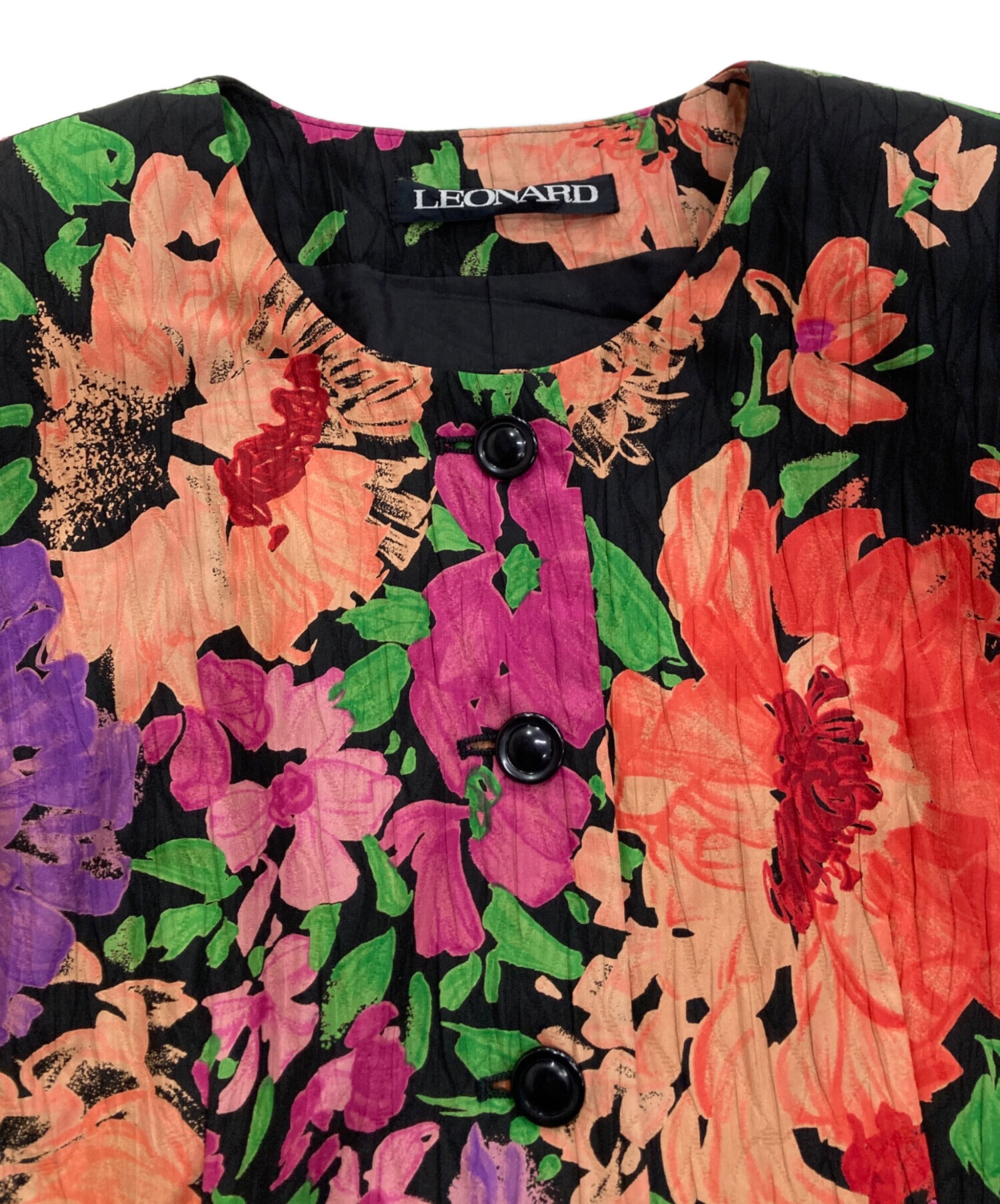 中古・古着通販】LEONARD (レオナール) セットアップシルクジャケット