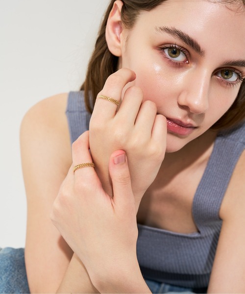 Jewel closet by L&Co. 指輪 リング K18 ビスマルク チェーン リング