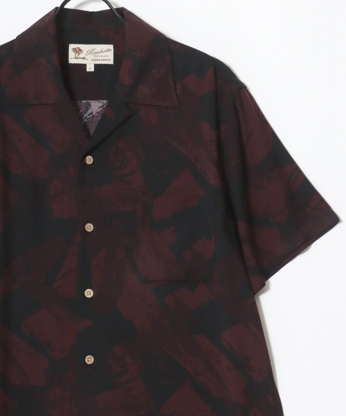 Lazar（ラザル） シャツ レーヨン オープンカラー アロハシャツ/総柄