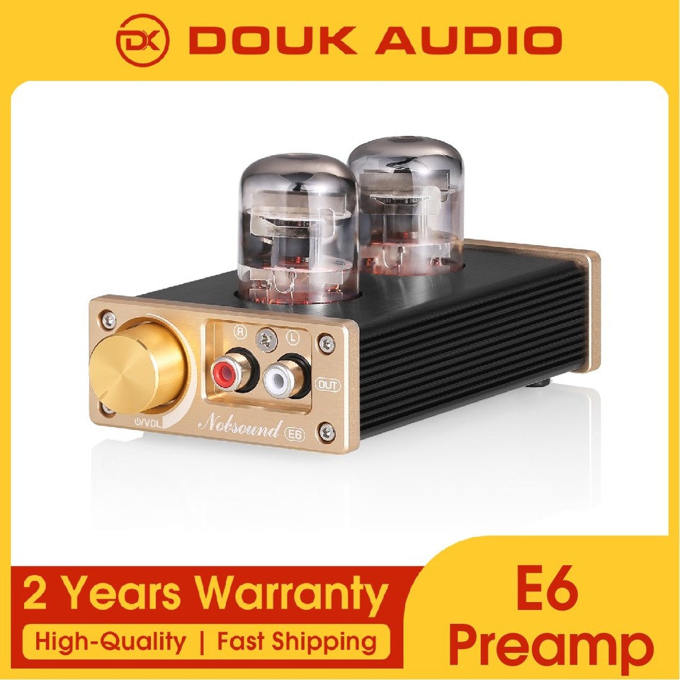 Douk Audio E6 HiFi 真空管プリアンプ 12J1S 真空管ミニクラスA