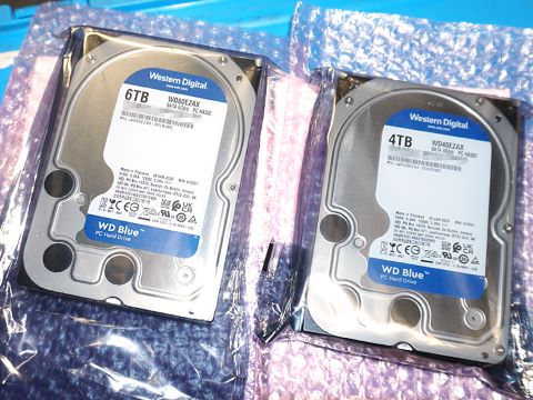 外付けハードディスク・ドライブ Western Digital WD Blue 6TB HDD