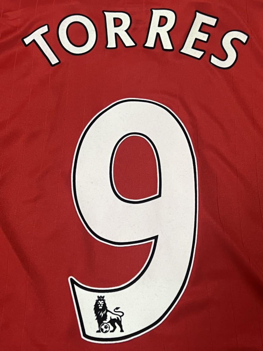 正規品 リバプール07-08(H) #9 トーレス 長袖ユニフォーム PLパッチ