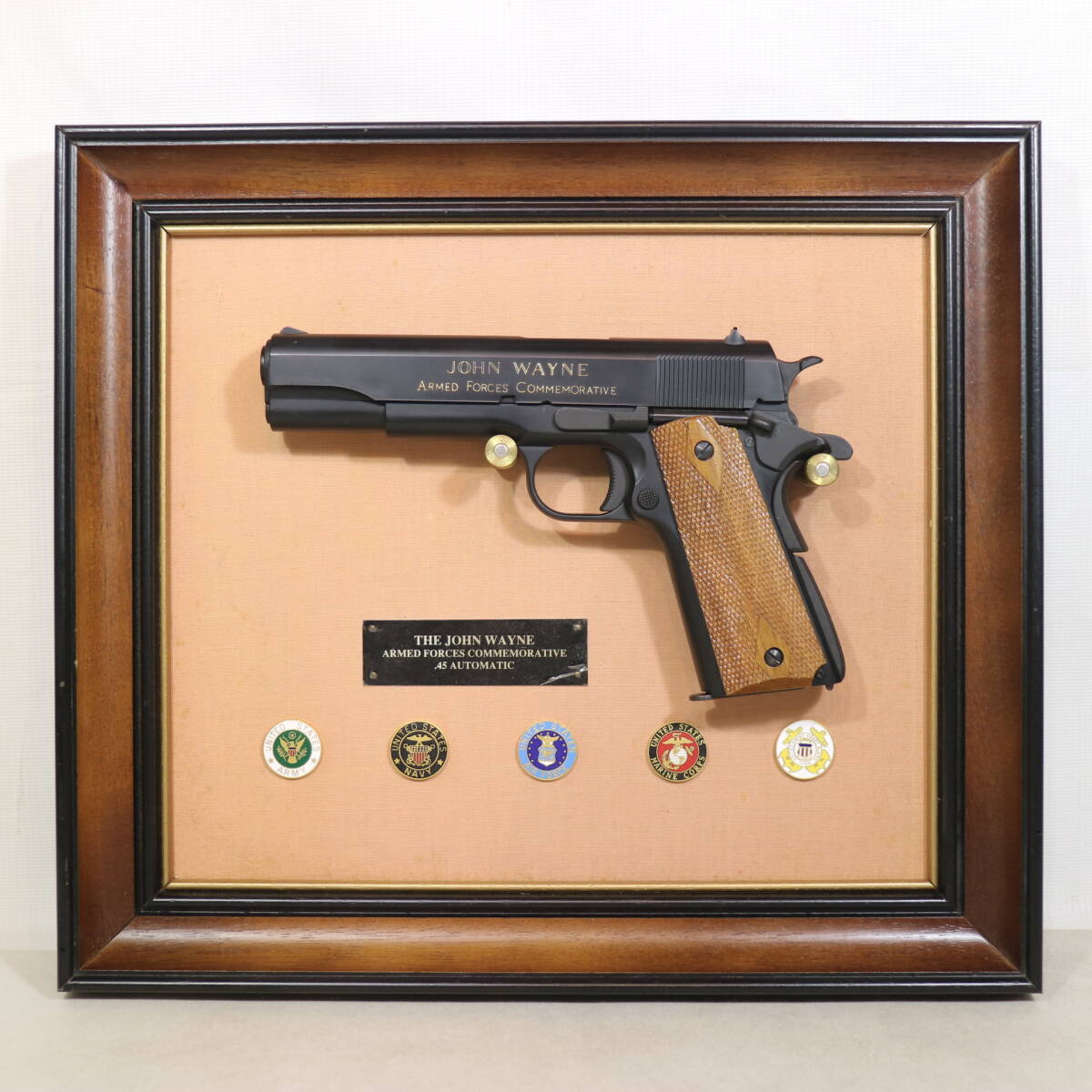 フランクリンミント コルト .45 ピースメーカー 純銀 純金 アートフレーム