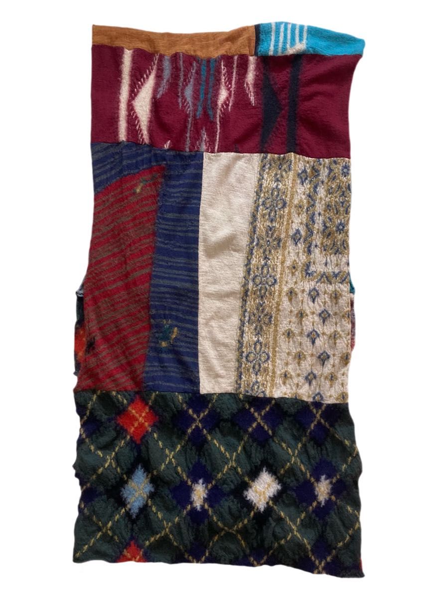 KAPITAL KOUNTRY 縮絨ウール ヒッピー パッチワーク マフラー ストール