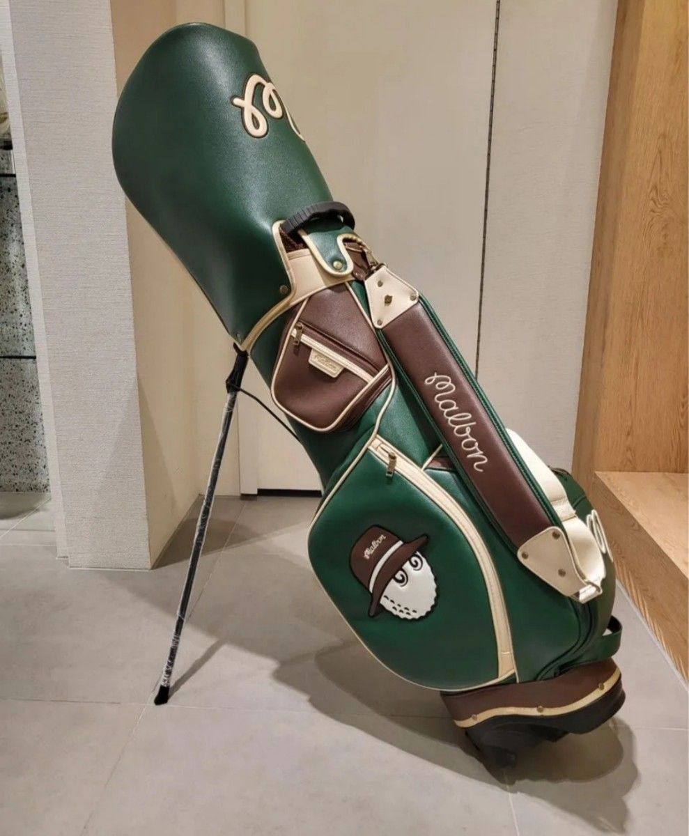 25年新作 Malbon Golf マルボンゴルフバッグ キャディバッグスタンド式
