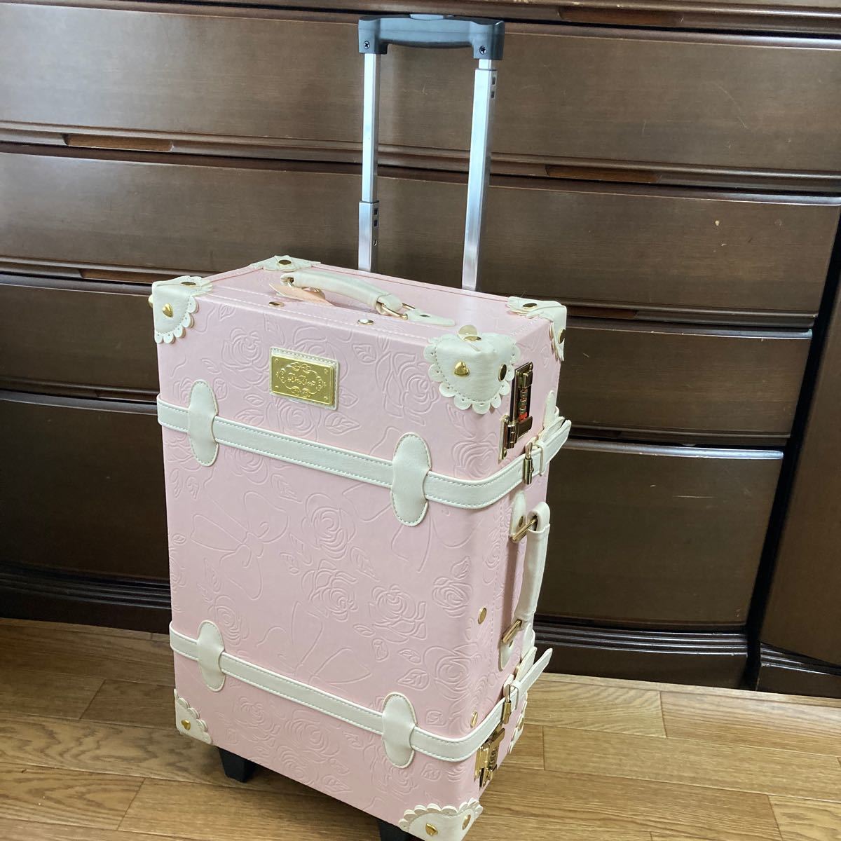 リズリサ/キャリーケース/ キャリーバッグ/ピンク/薔薇｜Yahoo!フリマ