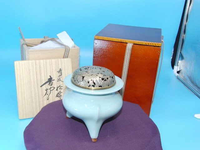 李朝 青磁 香炉 アンティーク青磁 諏訪蘇山 蘇山 1客 【公式通販】