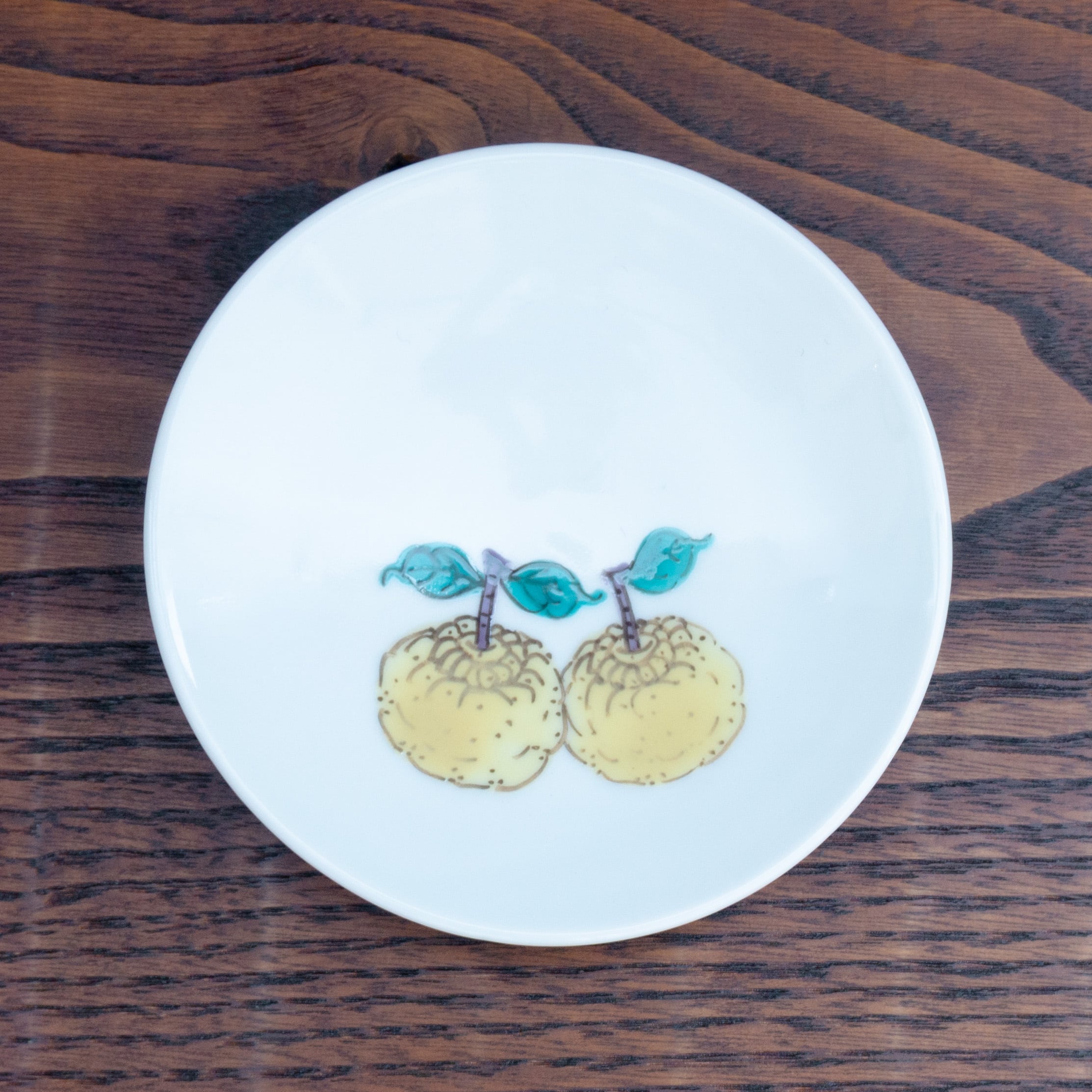 阿部眞士 白磁口紅7寸皿 | くらしのギャラリー杜の街グレース店