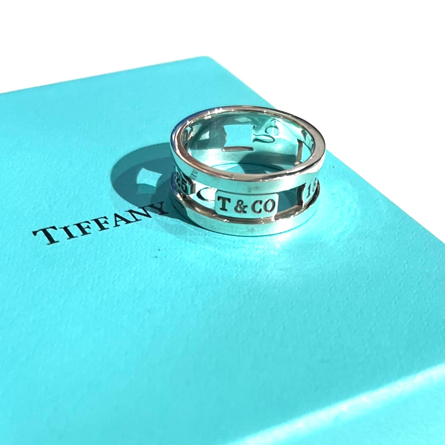 TIFFANY&CO.】1891 ティファニー1837カットアウトリング 19号／幅1cm