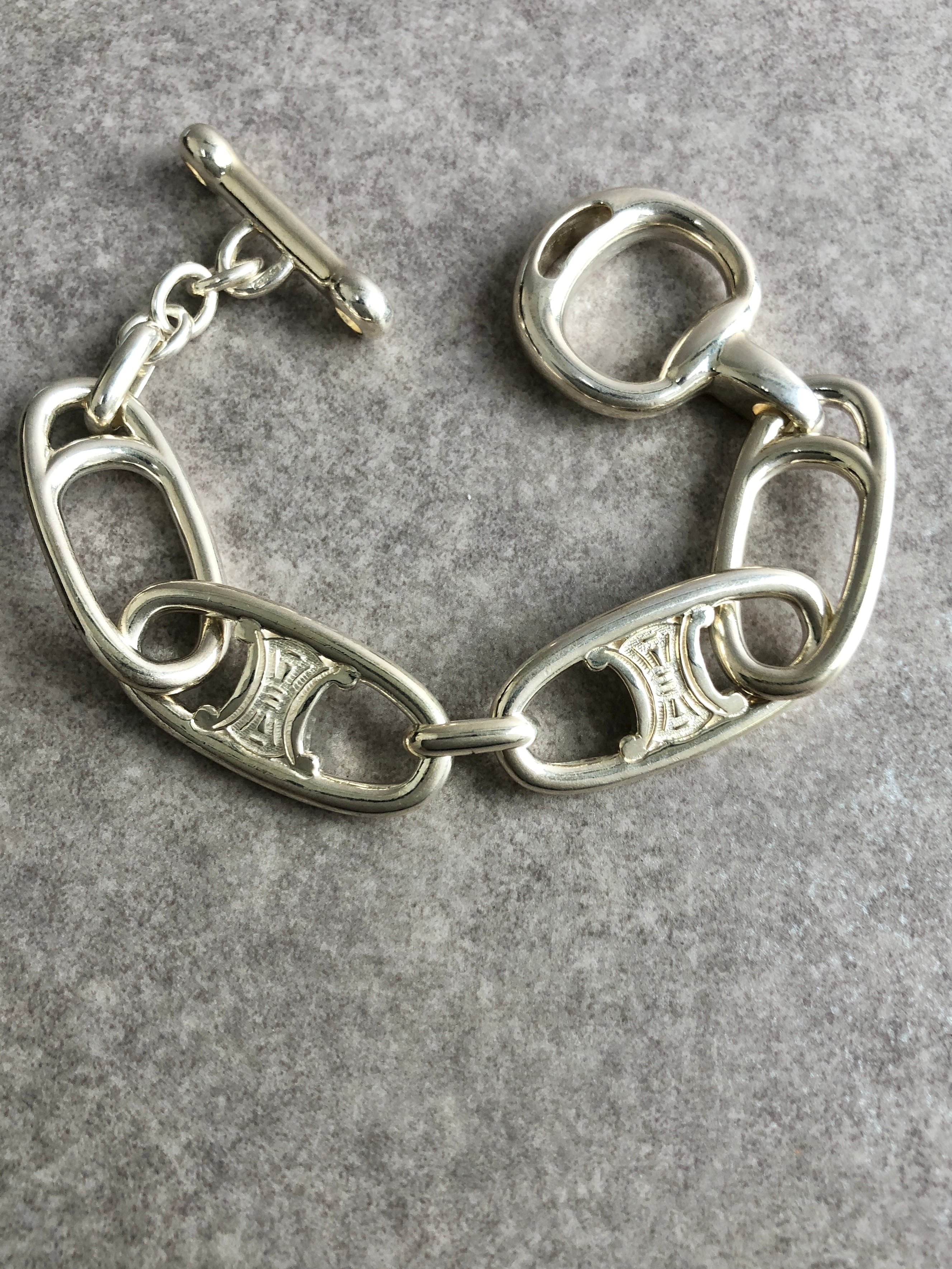CELINE セリーヌ ブレスレット シルバー トリオンフ SILVER925 vintage