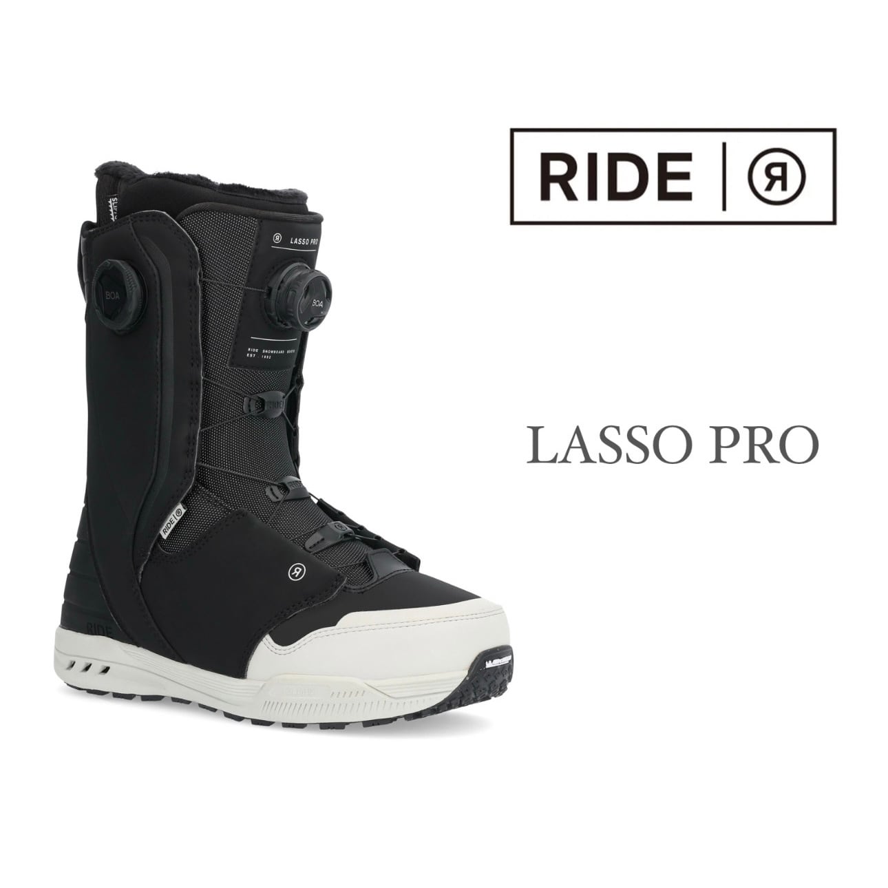 24-25モデル . RIDE .『 LASSO PRO 』. Black . ライド . ラッソプロ