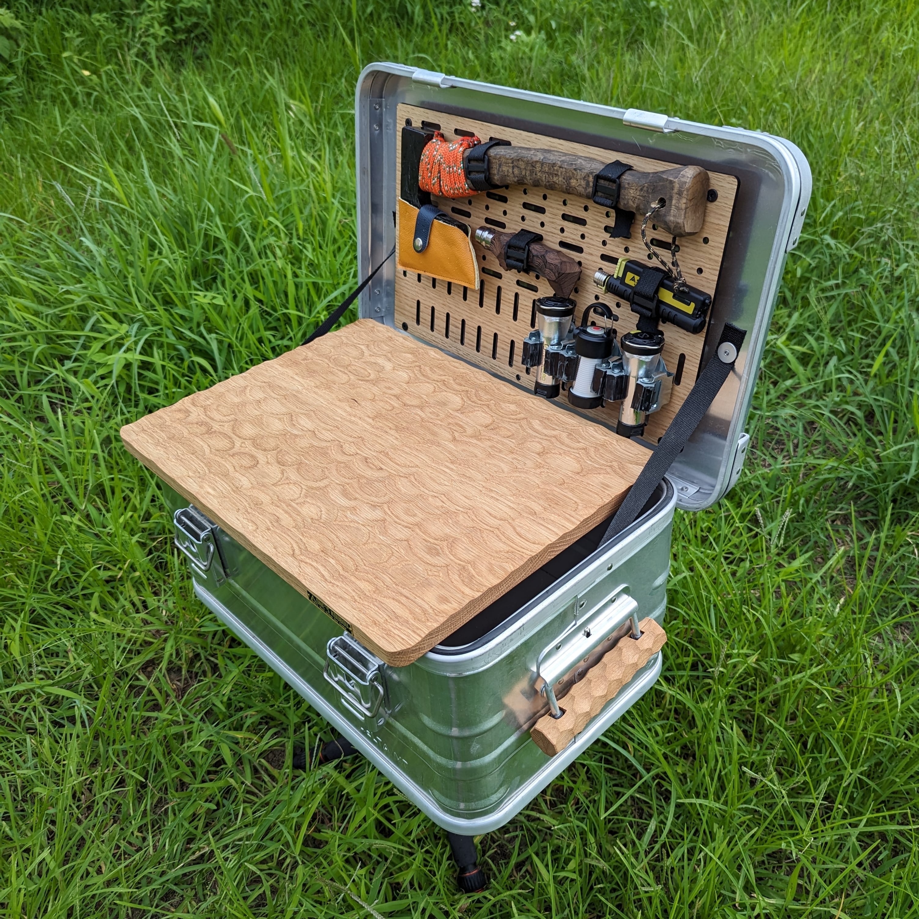 アルミコンテナ用蓋裏パネル Sサイズ オーク | Pay ID