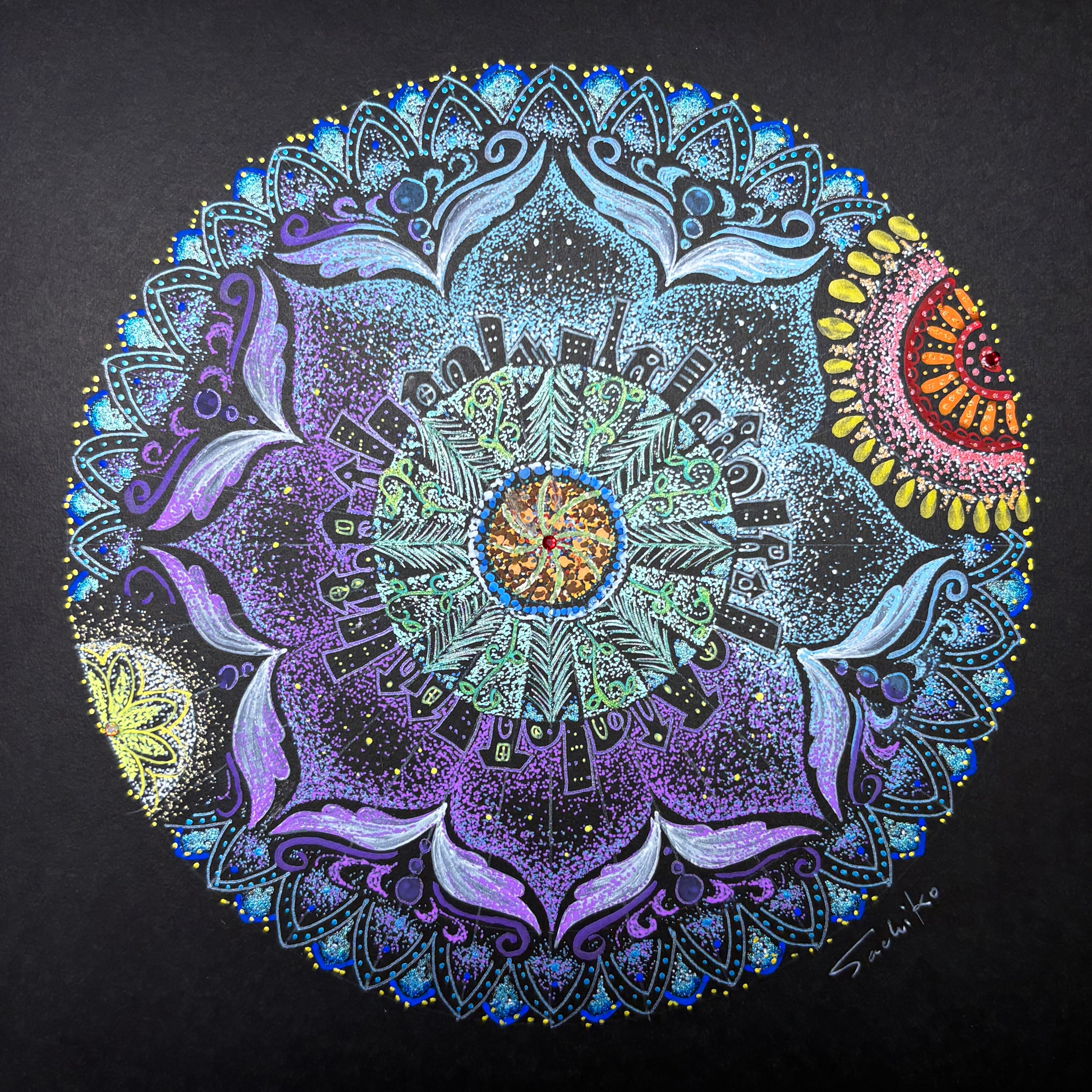 曼荼羅アート＊原画【ima】 | Sachiko Art