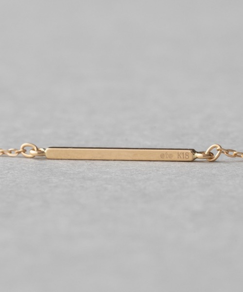 ete（エテ）の「○K18YG クレール トライアングルカット ブレスレット