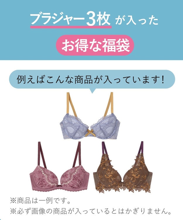 数量限定 特別価格】 ブラジャー 3枚セット BWD242 アンフィ