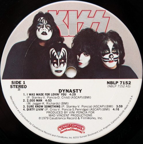 Kiss / Dynasty (Autographed!! 全員直筆サイン入り、鑑定書付き