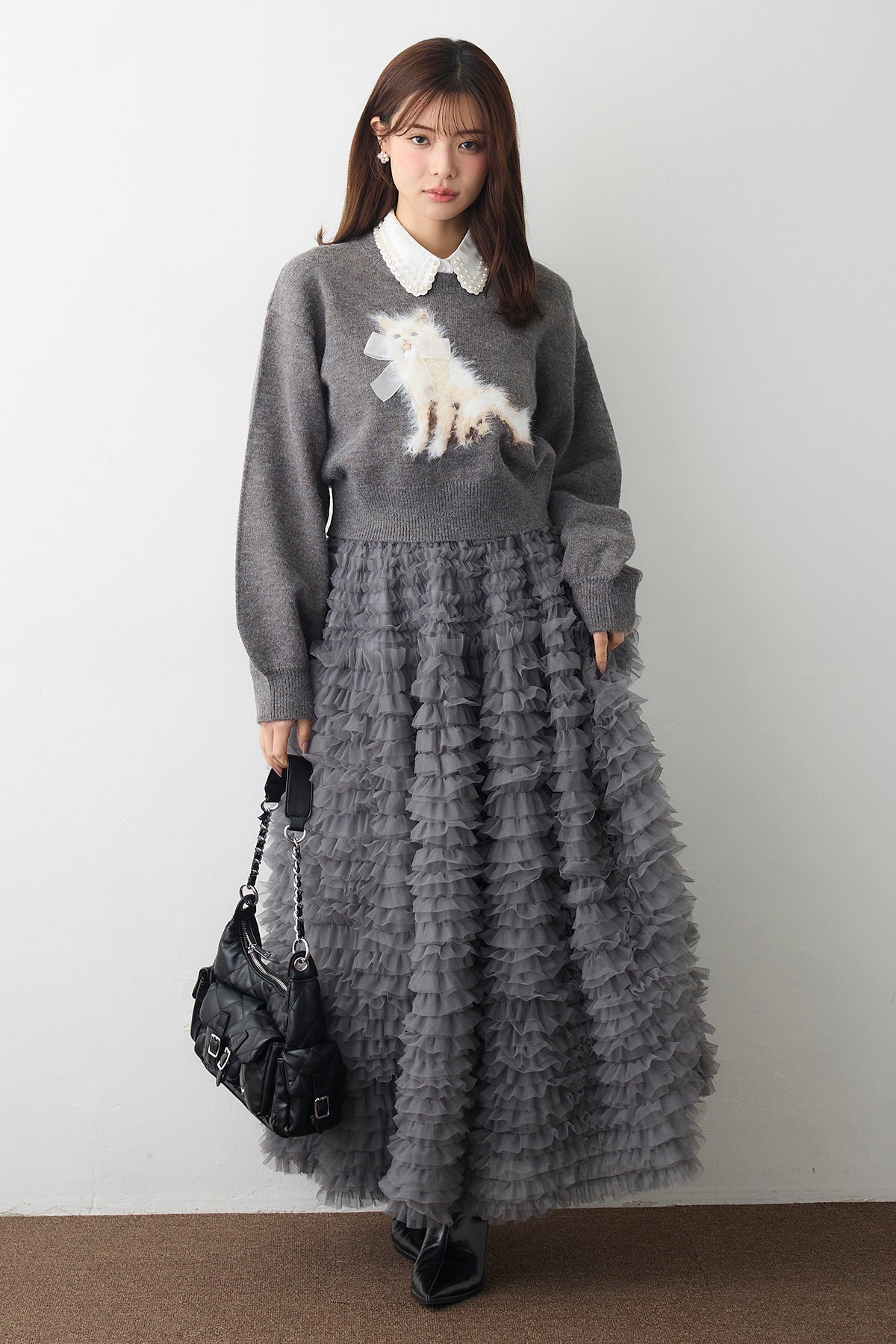 予約]ホイップチュールティアードスカート – Frene