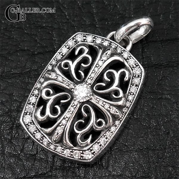 クロムハーツ キーパーペンダント ダイヤモンド パヴェ 本物 正規品