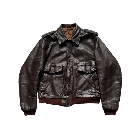 Original Rare Vintage 70s Schott NYC I-S-674-M-S/A-2 Type Leather