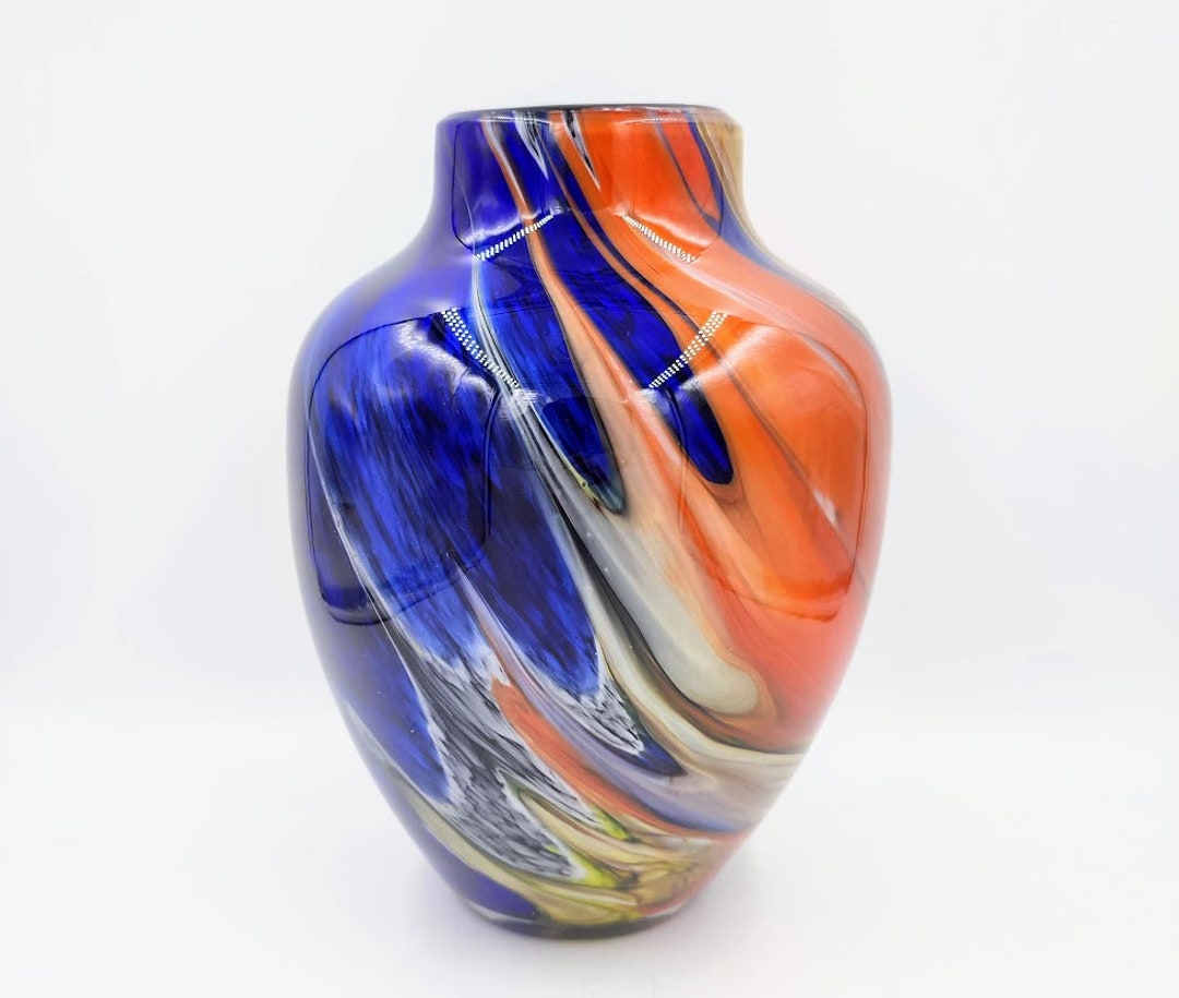 ヴィンテージ カメイ ガラスの花瓶 - Etsy 日本