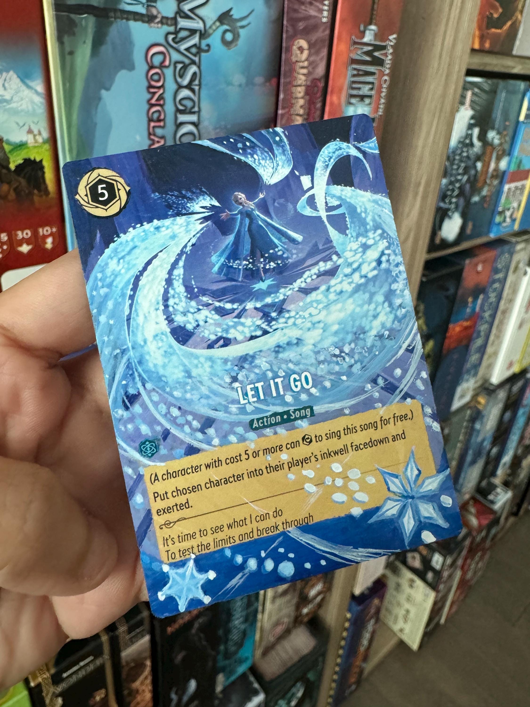 Disney Lorcana Card Altered Art - Let It Go Rare L TCG Card Alter