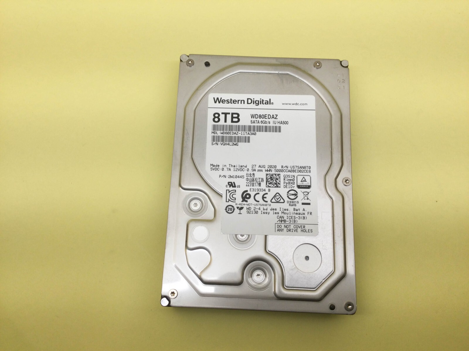 Western Digital 8TB 5400RPM SATA 6Gb/s 3.5'' HDD WD80EDAZ | eBay