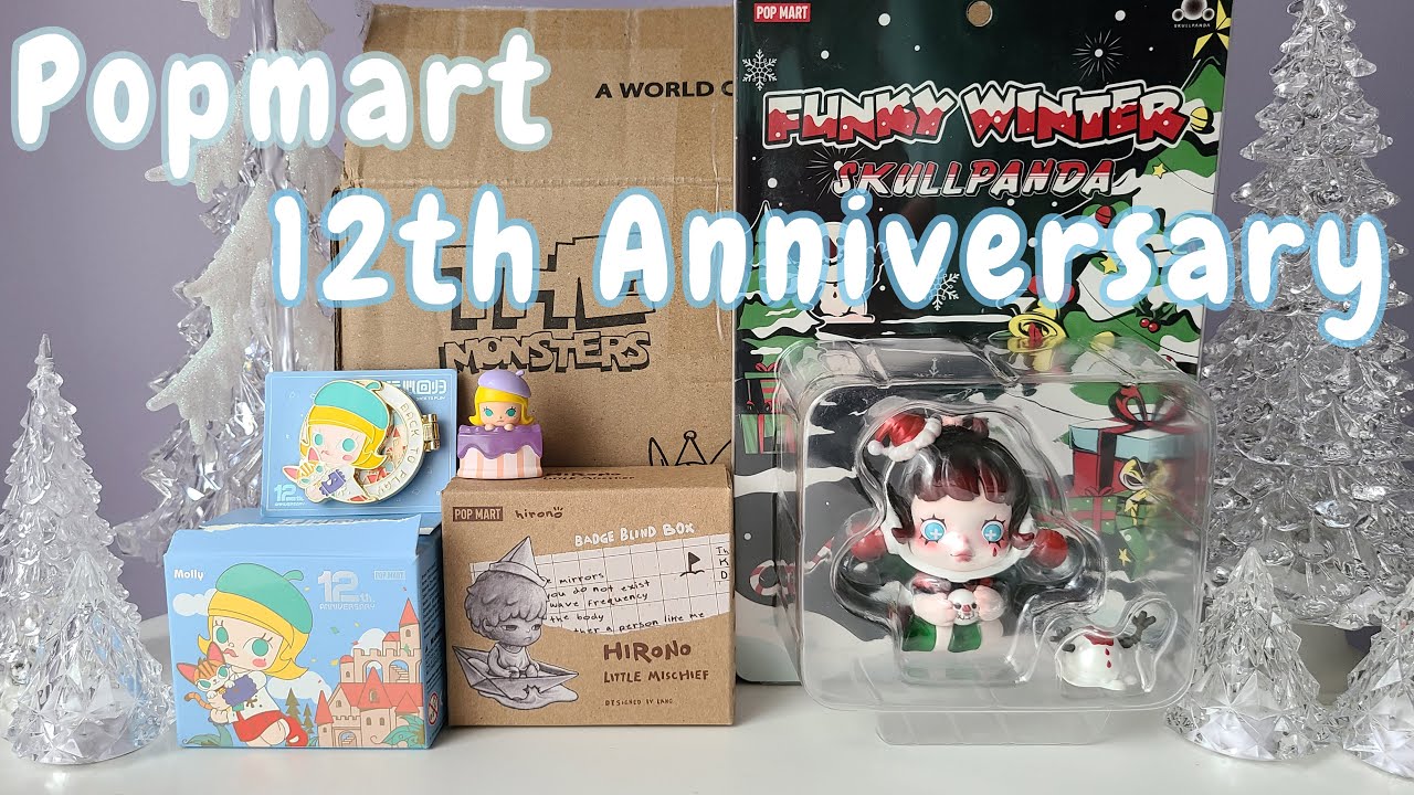 Advent Day 13: Popmart 12th Anniversary Haul & Unboxing ☃️ ASMR