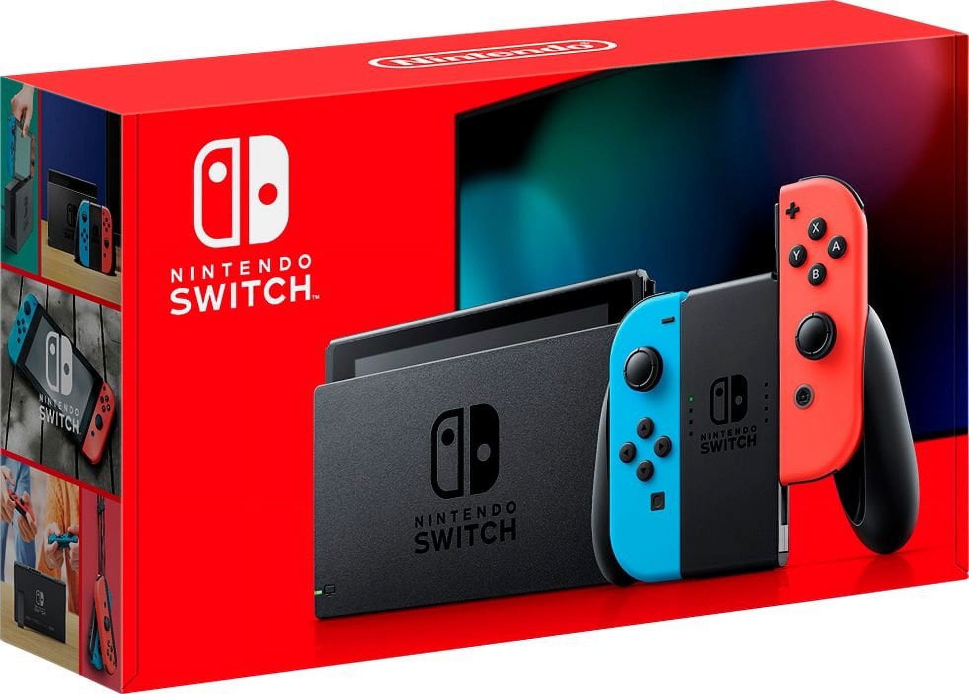 Nintendo Switch Console with Neon Blue/Red Joy-Con, 3 Play Styles