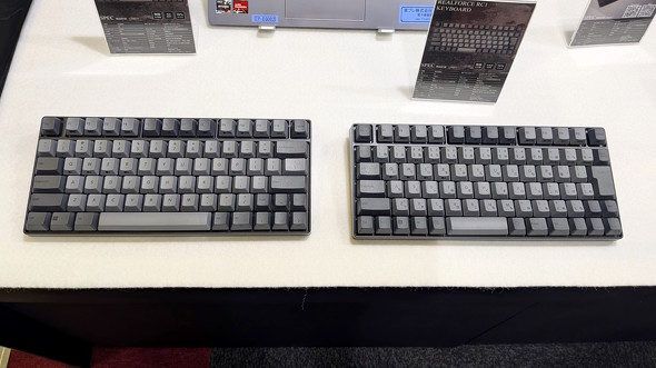 東プレの70％キーボード「REALFORCE RC1」をいち早く打ってきた