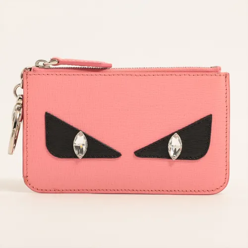 フェンディ モンスター 8AP151 レザー コインケース ピンク ABランク