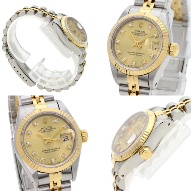 ROLEX ロレックス 69173G デイトジャスト 10P ダイヤモンド 腕時計