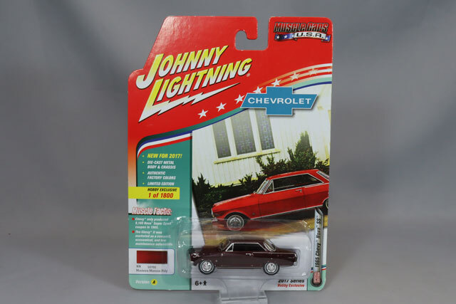 ジョニーライトニング 1/64 1965 シボレー ノヴァ SS マデイラマルーン