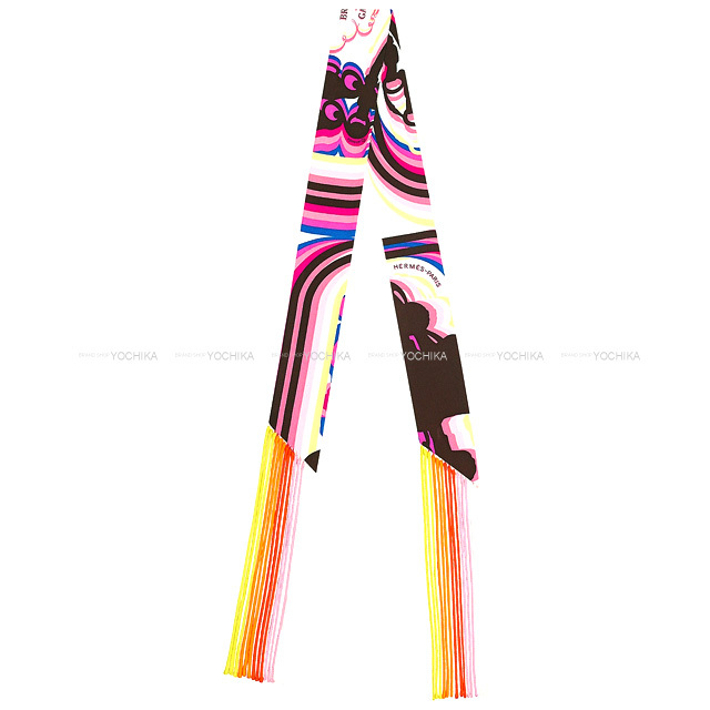 2021年 新作 HERMES エルメス スカーフ ツイリー フリンジ ブリッド
