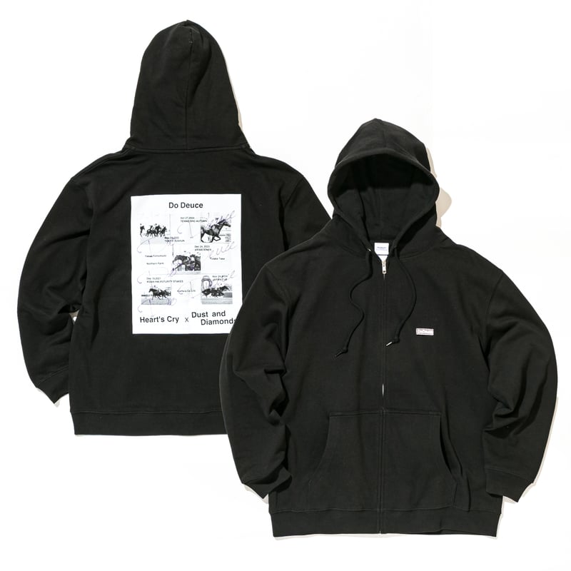 ドウデュース グラフィカルジップパーカー（黒/Black） | HORSEGOODSnet