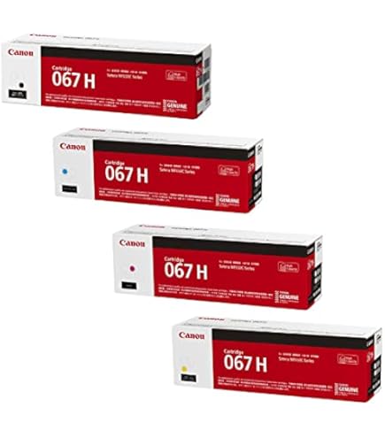 Amazon.co.jp: 【純正品4色】キヤノン トナー067 カラー4色セット