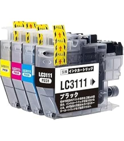 Amazon.co.jp: 【ブラック単品】 ブラザー用 LC3111-4PK LC3111BK