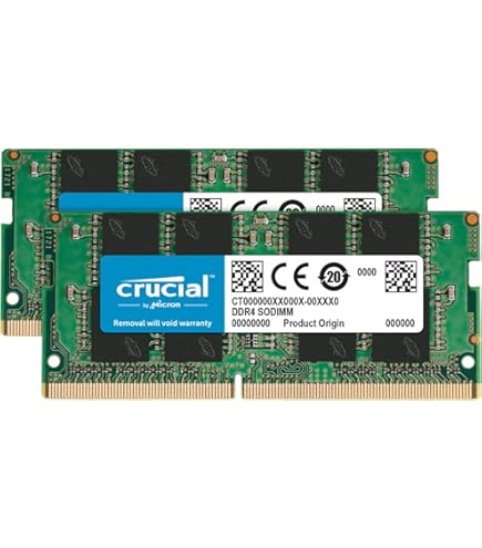 Crucial 16GB Kit (8GBx2) DDR4 2133 MT/s (PC4-17000) DR x8 SODIMM