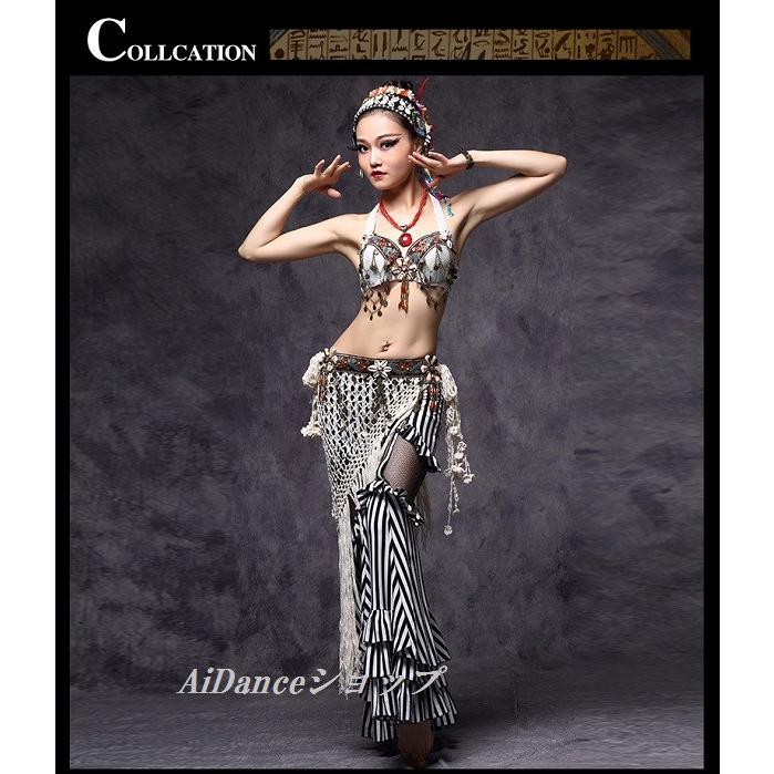 新着 ベリーダンス 衣装 ブラ ヒップスカーフ2点セット アメリカン