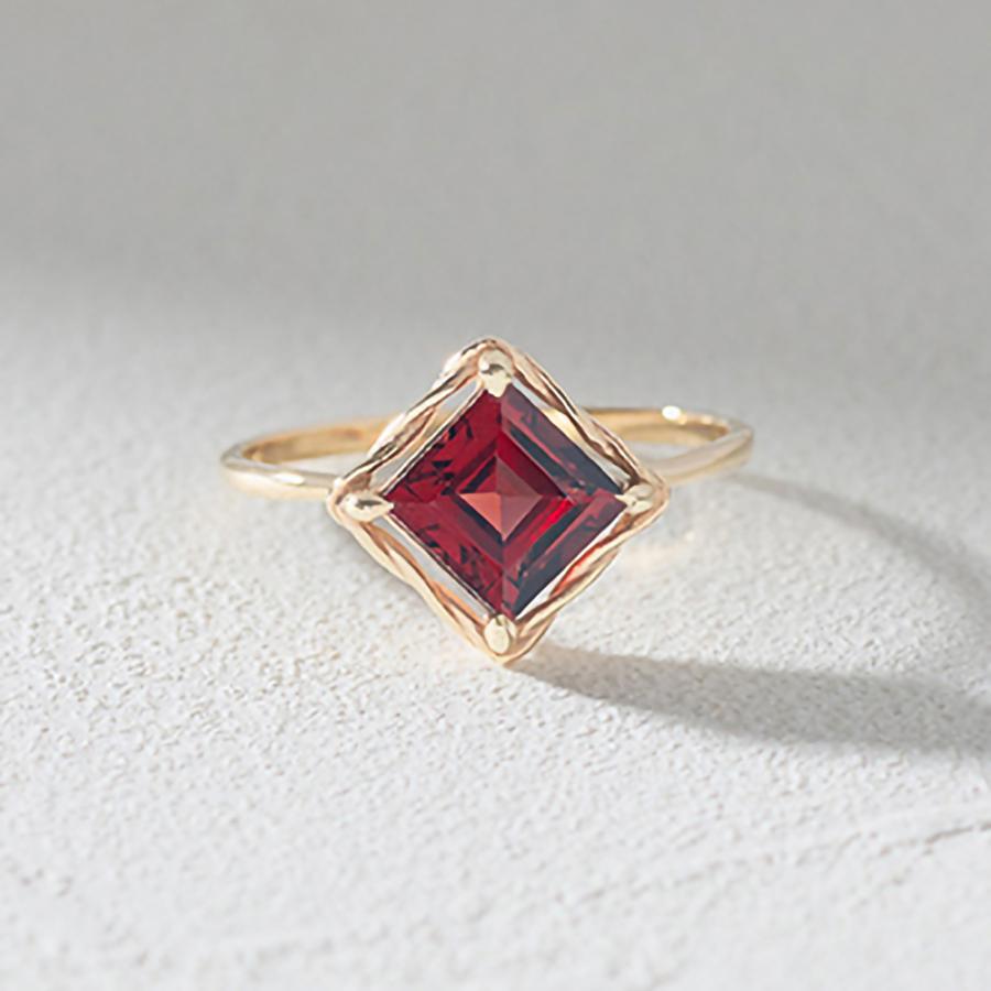 Jewel closet by L&Co. 10金 リング 指輪 ガーネット ローズクォーツ