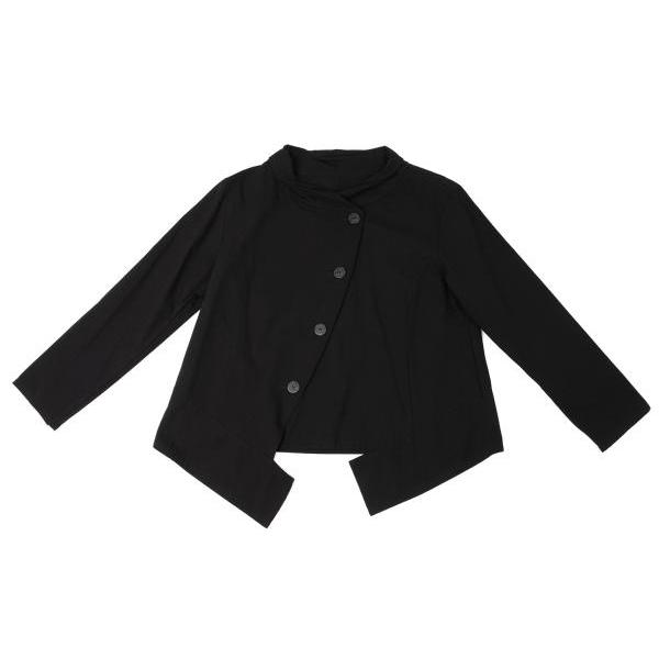 Sensounico（センソユニコ） 慈雨 シルク混裾切替ジャケット 黒40
