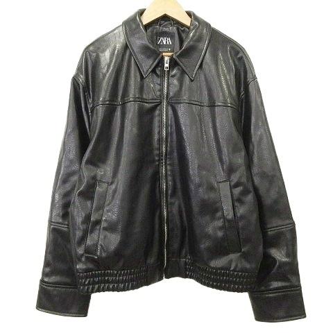 ZARA（ザラ） 未使用品 タグ付き フェイクレザー ジャケット ジップ