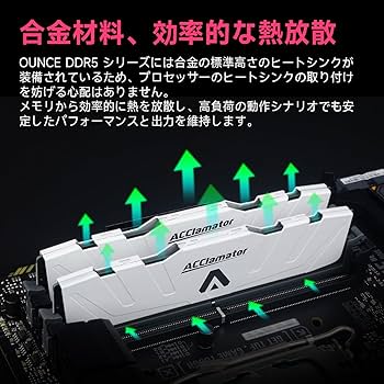 Amazon.co.jp: Acclamator DDR5 48GB-5600MHz デスクトップPC用メモリ