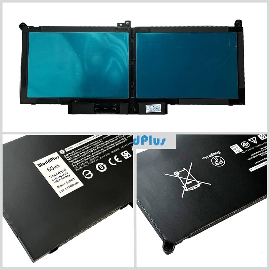 Amazon.co.jp: WorldPlus F3YGT バッテリー Dellと互換性あり Latitude