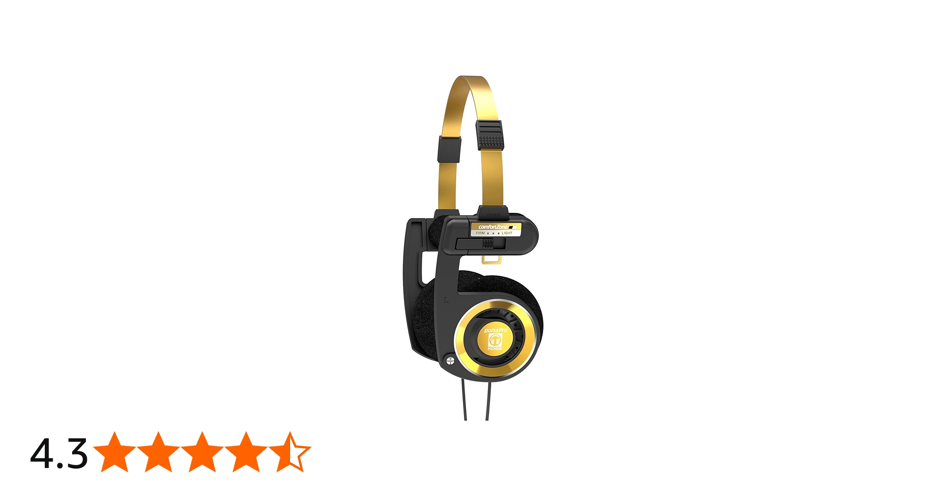 Amazon.co.jp: Koss Porta Pro 限定版ブラックゴールドオンイヤー