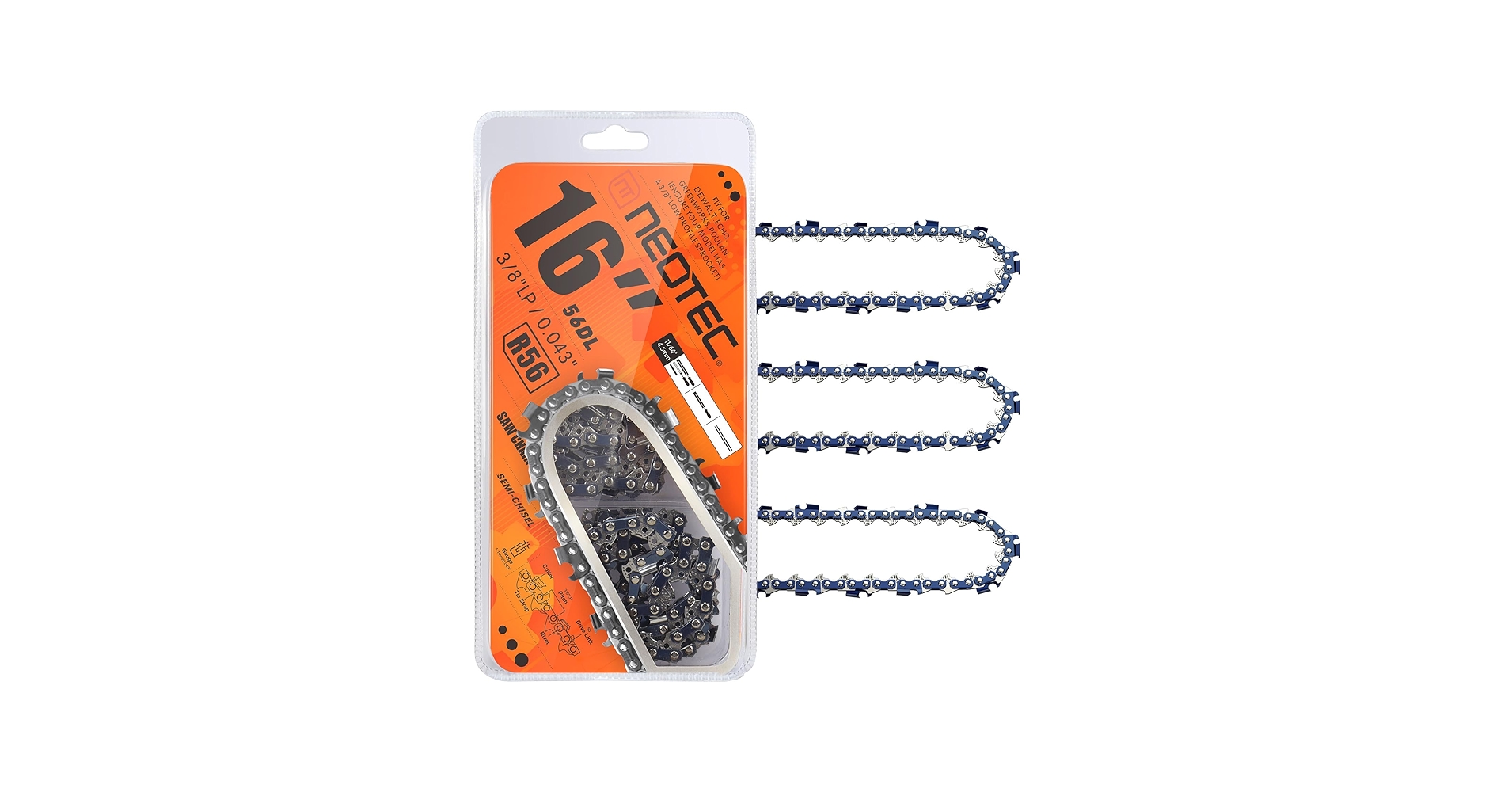 Amazon.com: NEOTEC Milwaukee Chainsaw Chain 16 Inch 3/8